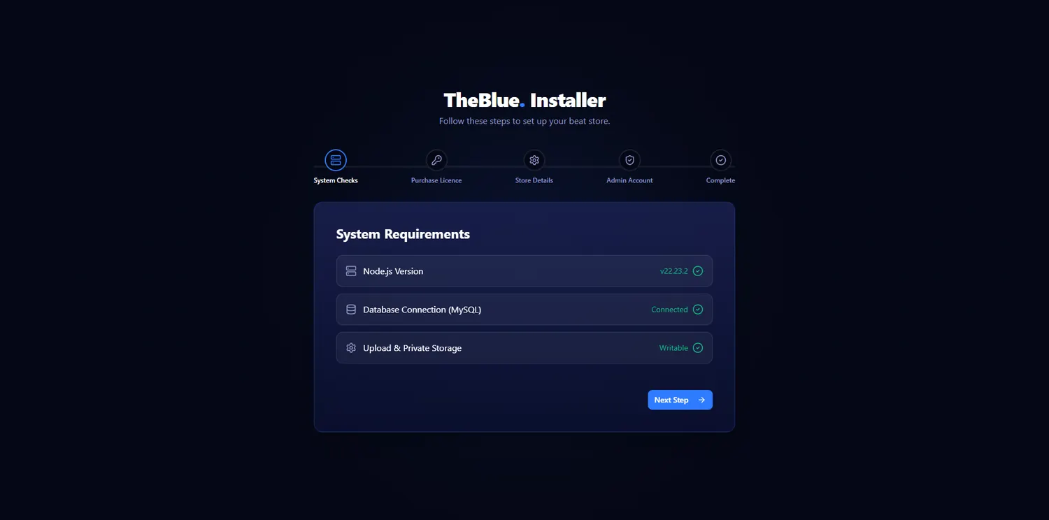 TheBlue installer system checks