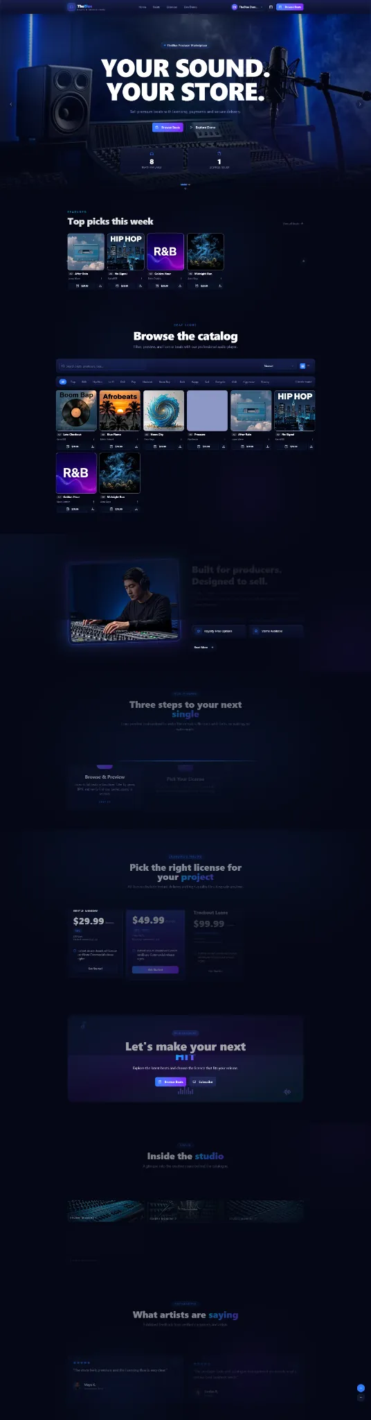 TheBlue public beat store
